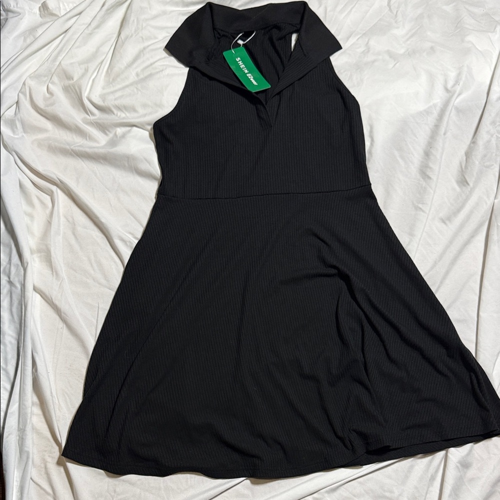 SHEIN Black Sleeveless Dress